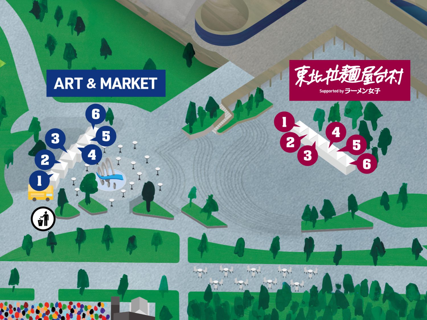 ART & MARKET / 東北拉麺屋台村 Map