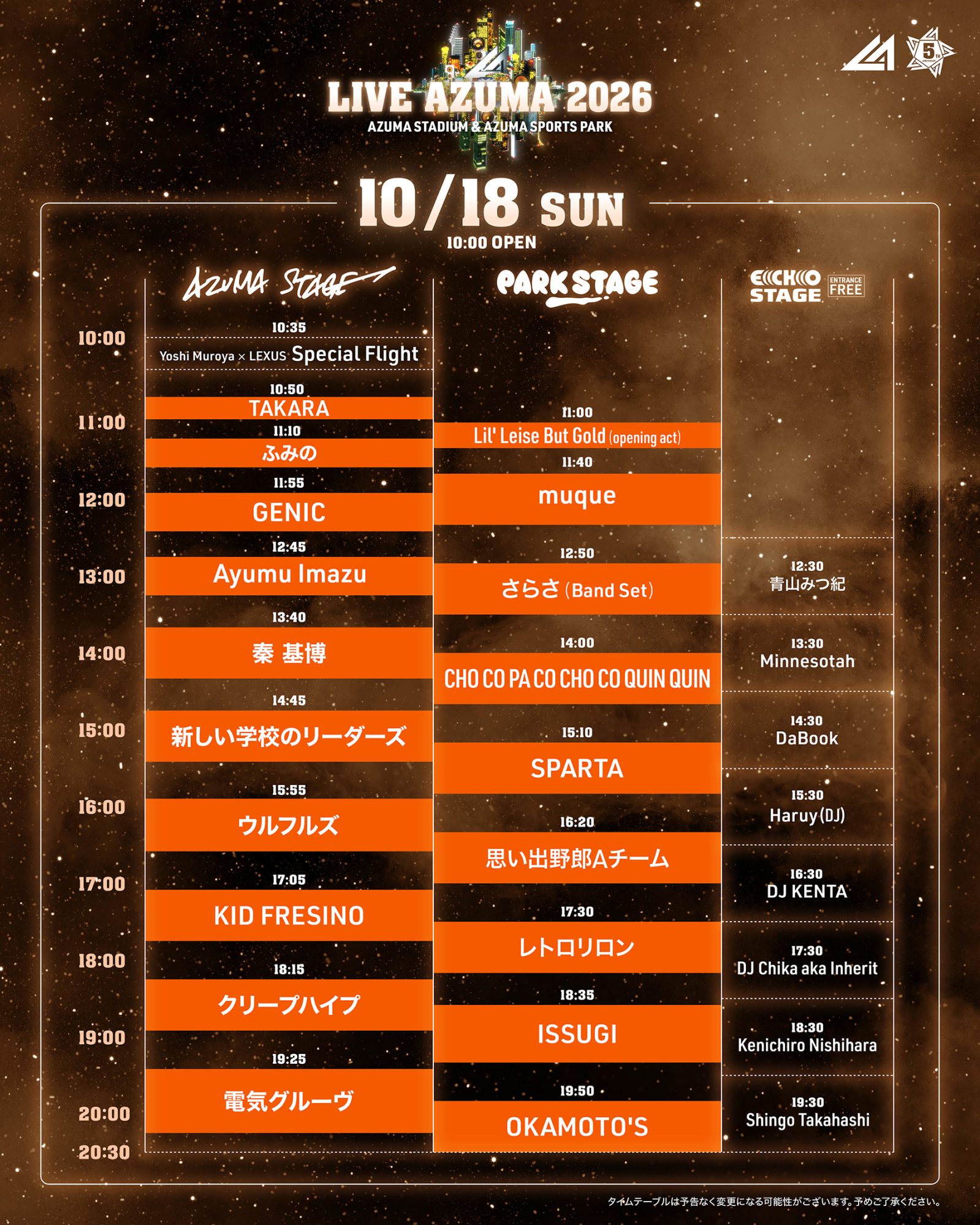 TIME TABLE DAY2
