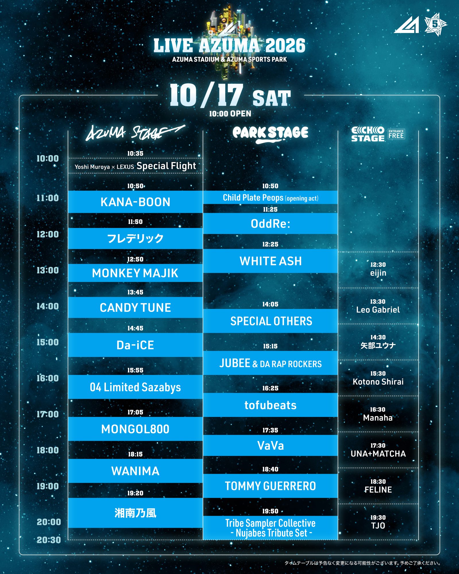 TIME TABLE DAY1