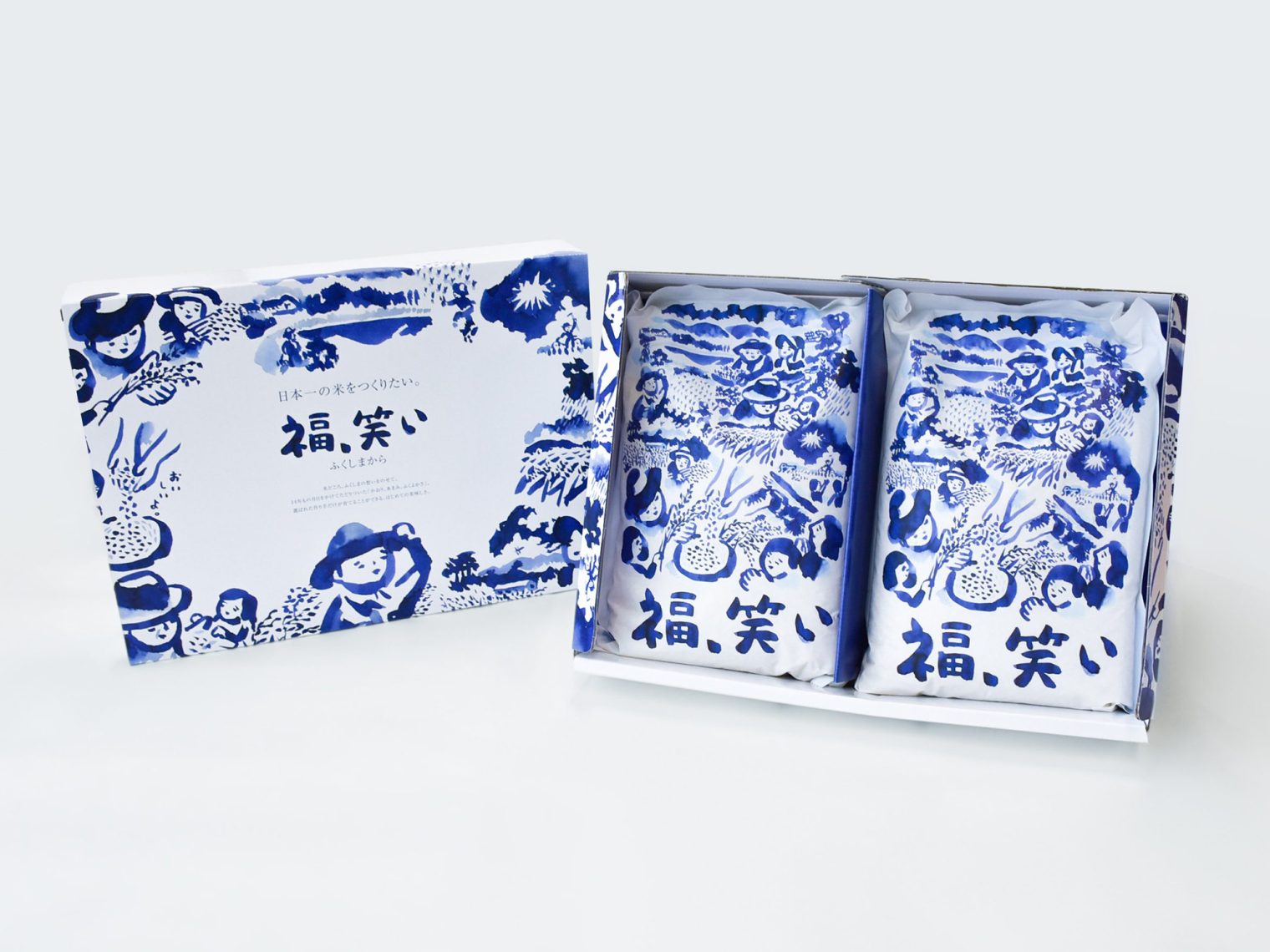 【福島県産トップブランド米「福､笑い」】＆【福島牛「福粕花」ふくはっか】　ふるまいブース